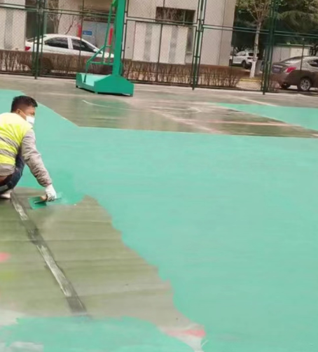 鄂州球场地面翻新
